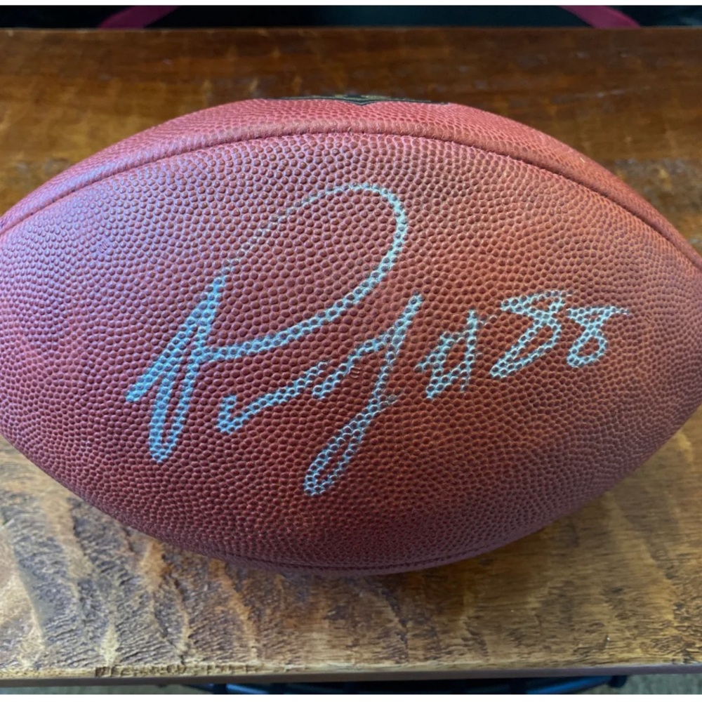 (Colts,49ers &Redskins) Pierre Garçon signed F/S football with COA